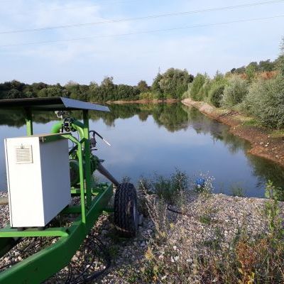 Un point de pompage d’irrigation, enjeu important dans les cultures à venir