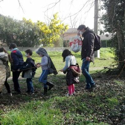 Arrivée en chenille à l